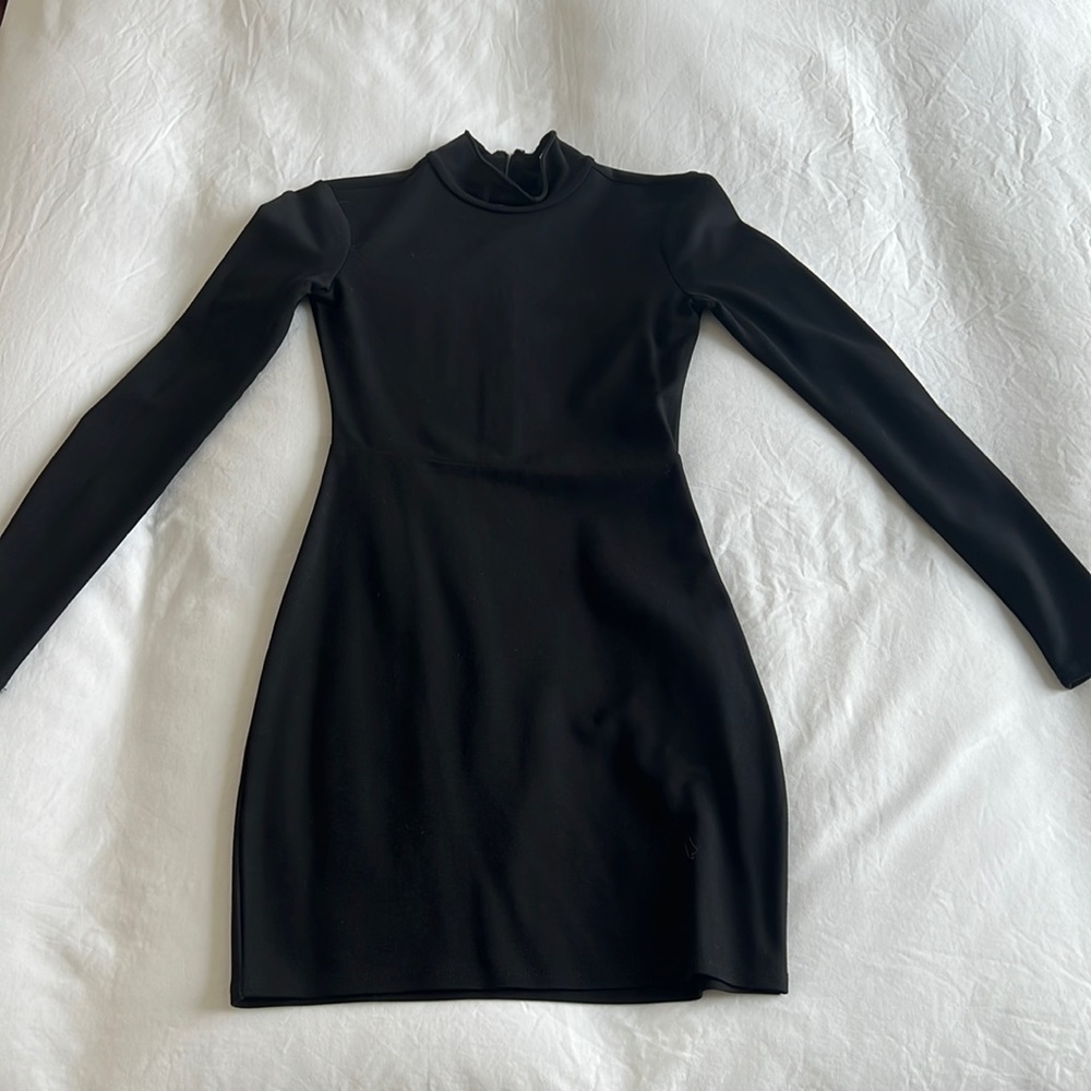 Lovers & Friends Mock Neck Dress, Black